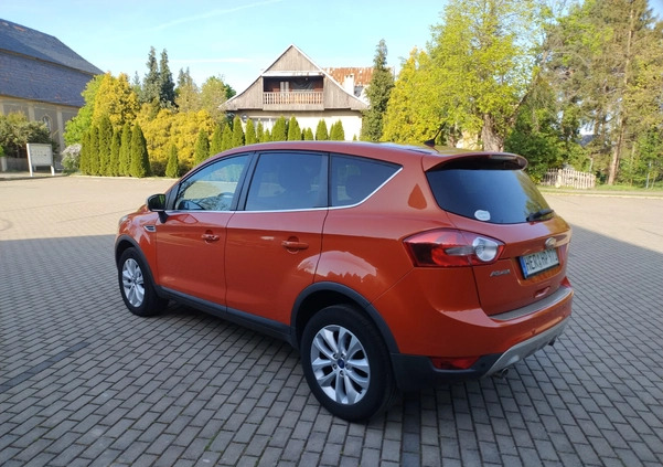 Ford Kuga cena 32700 przebieg: 198606, rok produkcji 2011 z Borne Sulinowo małe 326